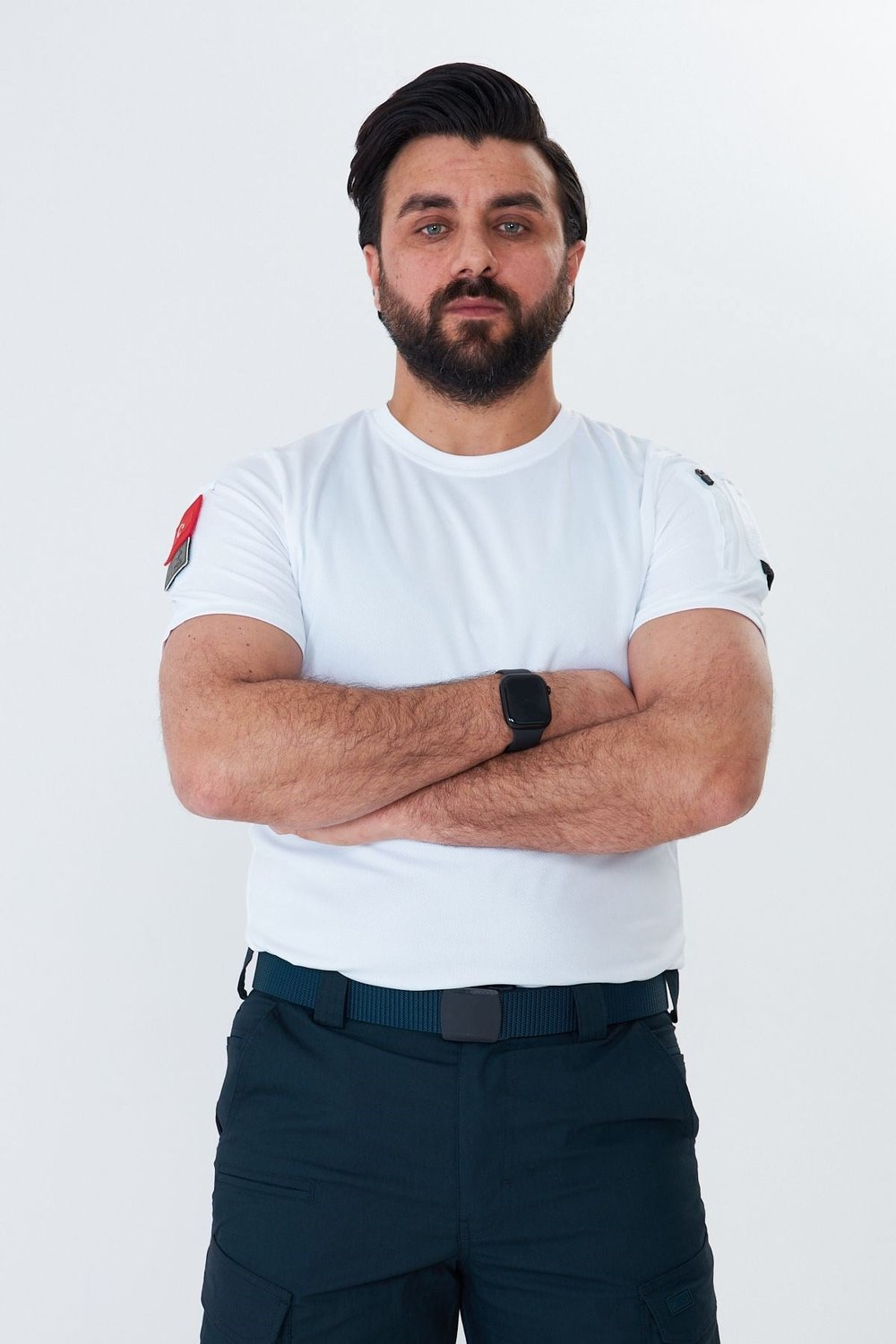 İSSİ 404 Patchli Dry Touch Tshirt Beyaz