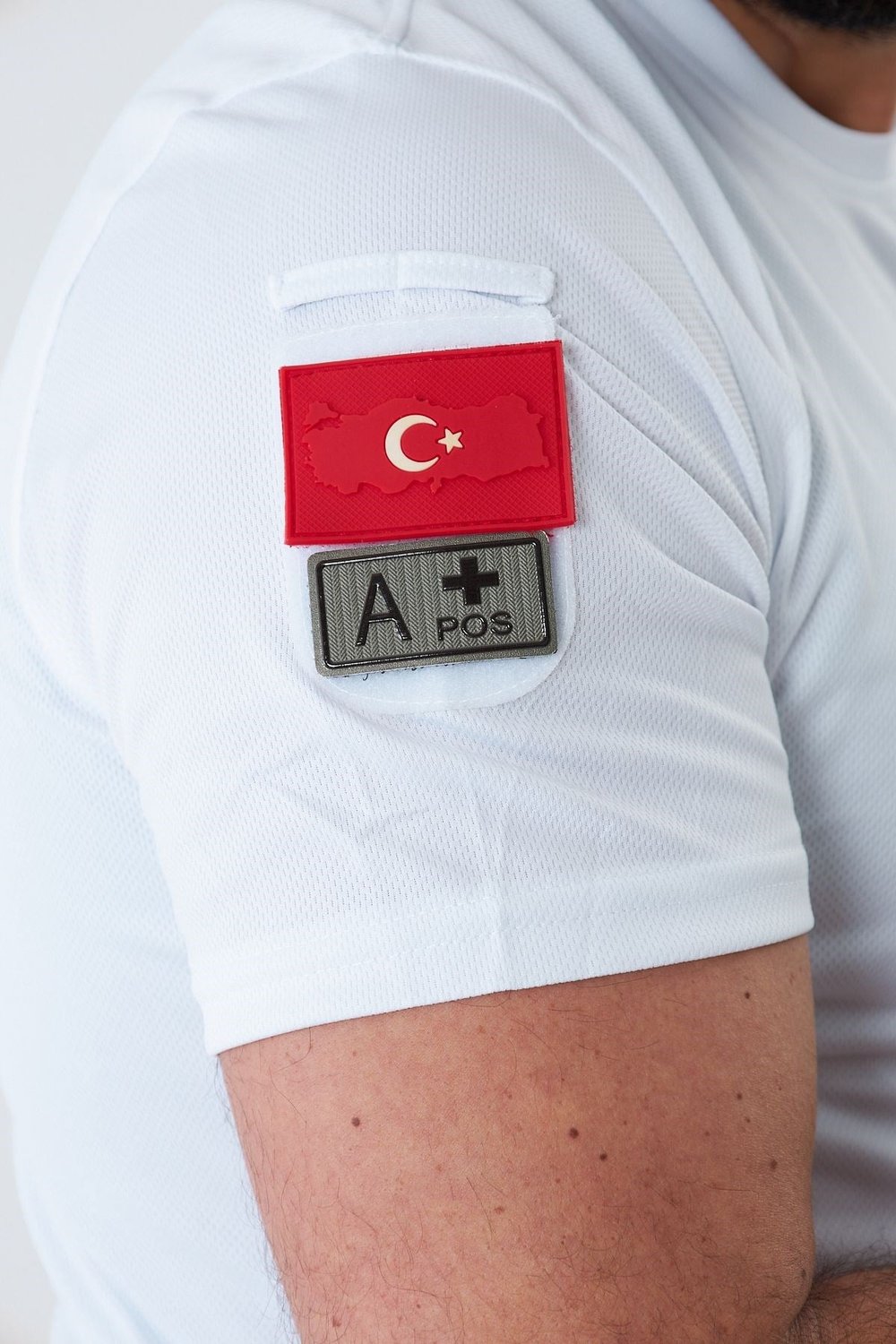 İSSİ 404 Patchli Dry Touch Tshirt Beyaz