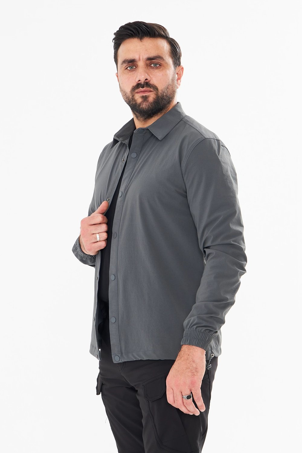 İssi Çıtçıtlı Gömlek K.gri