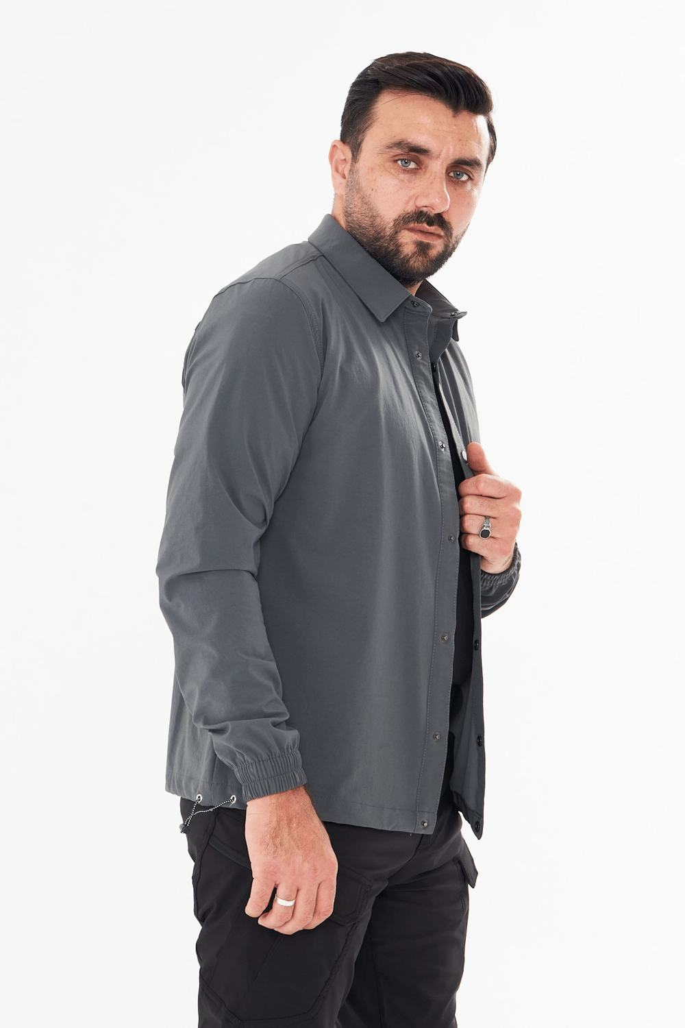 İssi Çıtçıtlı Gömlek K.gri