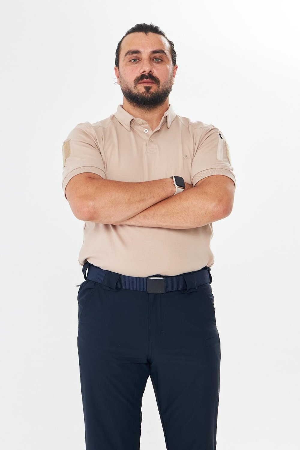 Polo Yaka Taktik Tshirt Çöl