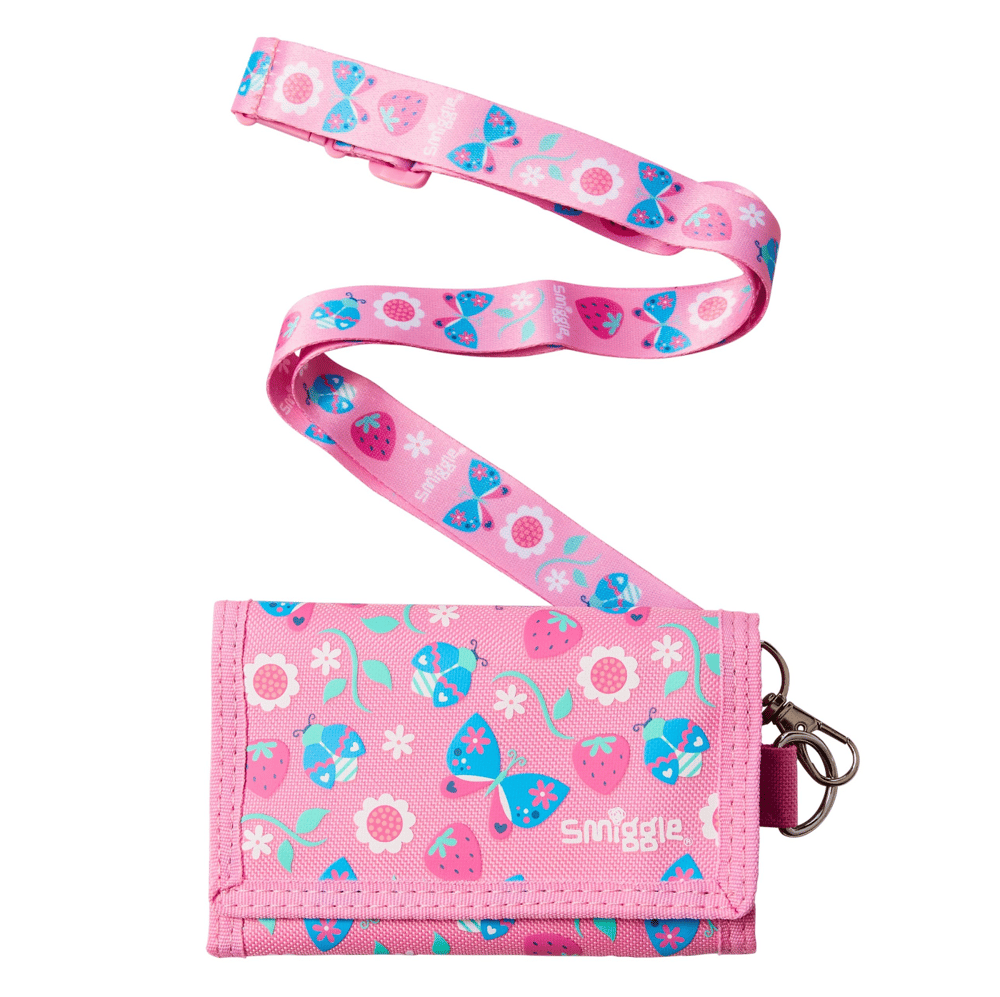 Smiggle Peppy Lanyard Cüzdan Pembe