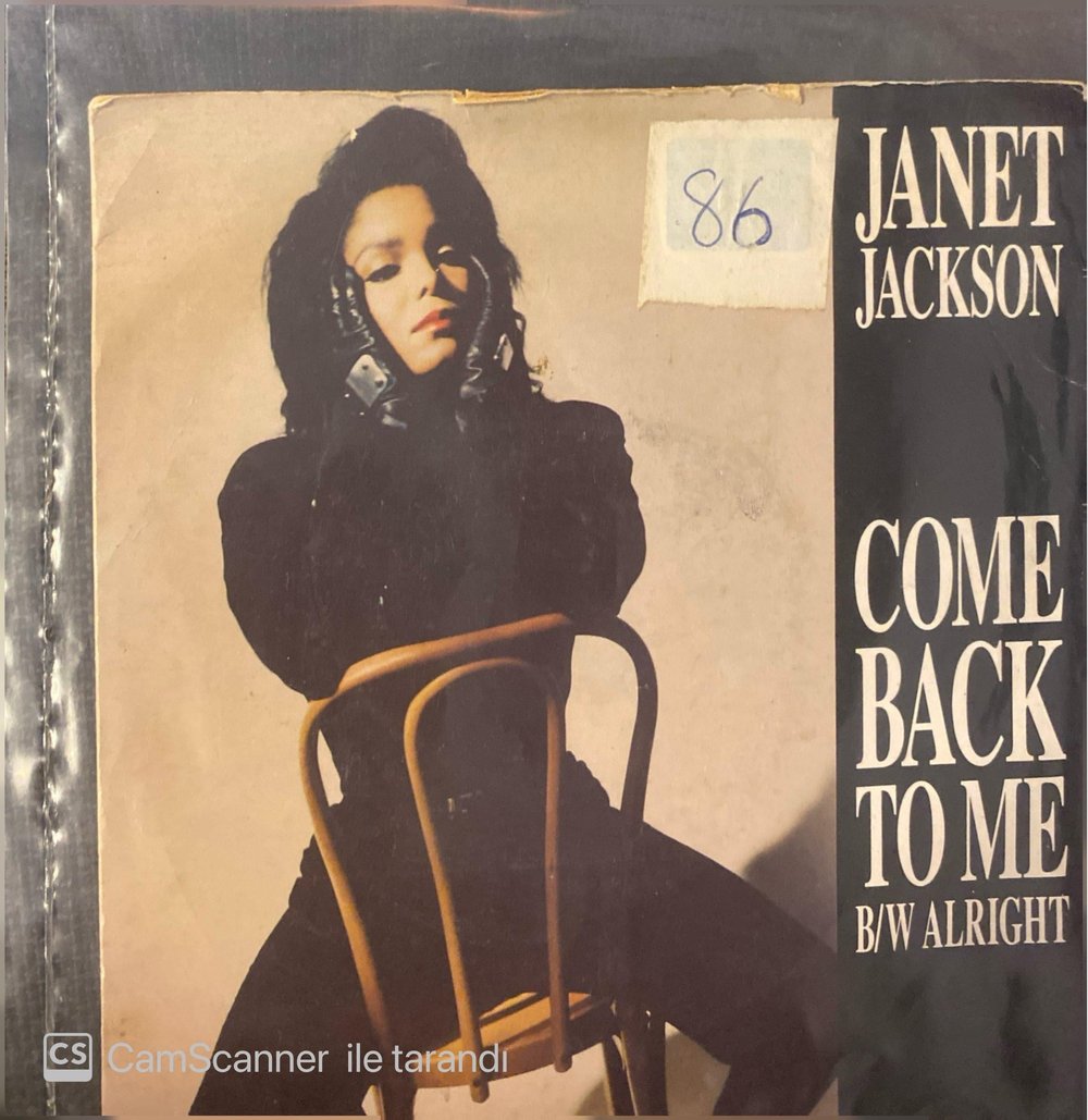 Janet Jackson - Come Back to Me / Allright 45'lik Plak