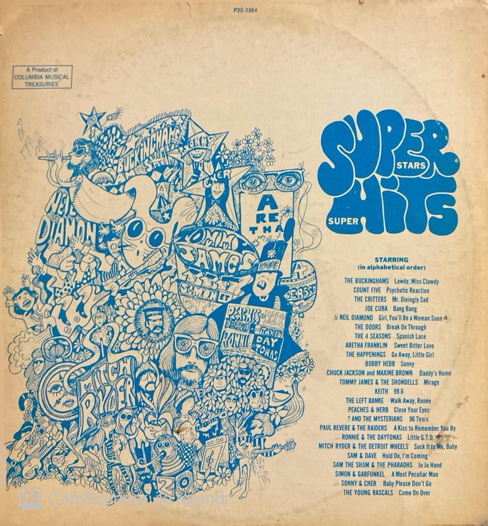 Super Stars - Super Hits Pop Rock, Psychedelic Rock, Folk Rock, Soul Toplama 2 Plak