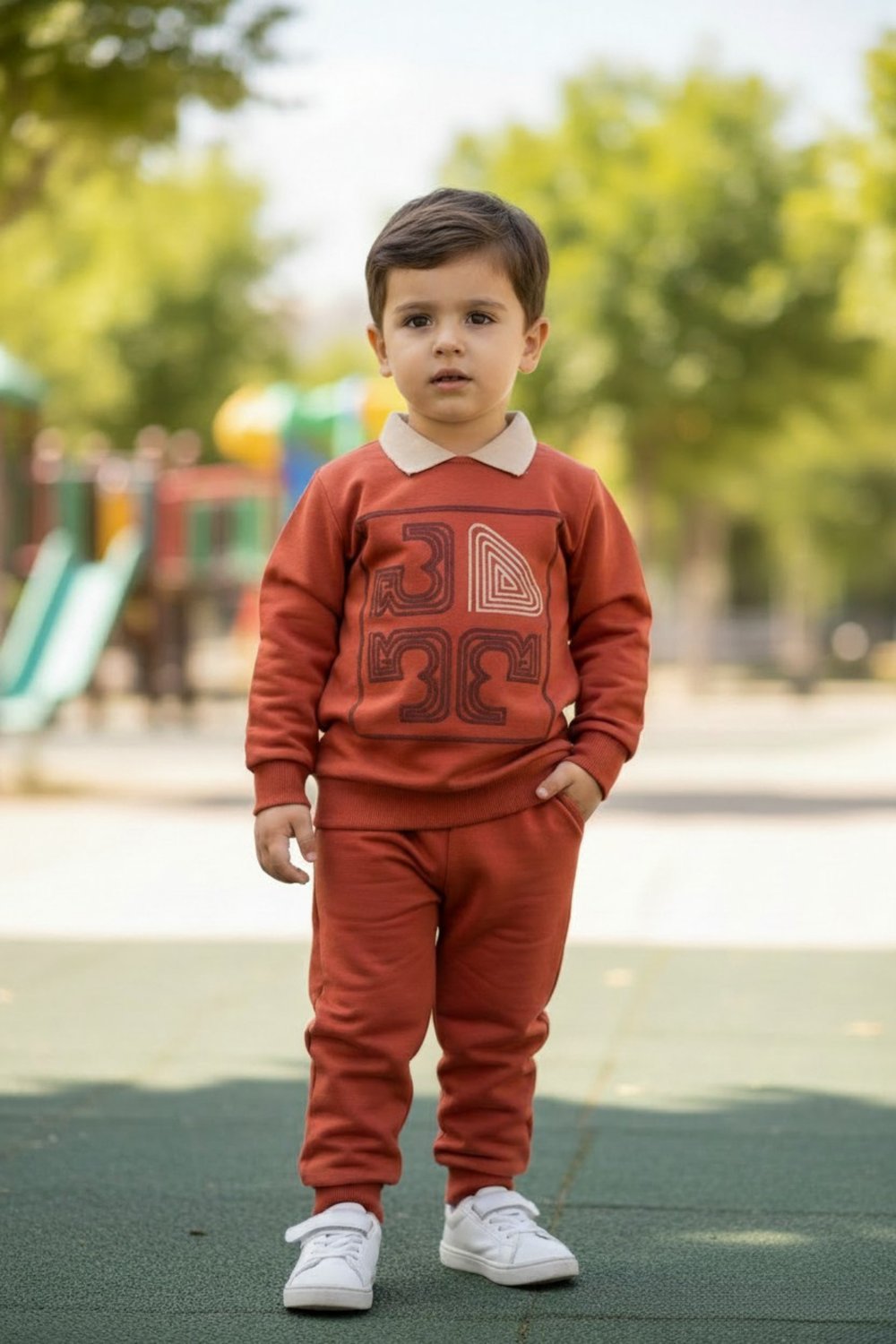 Erkek Çocuk Polo Yaka Eşofman Takımı