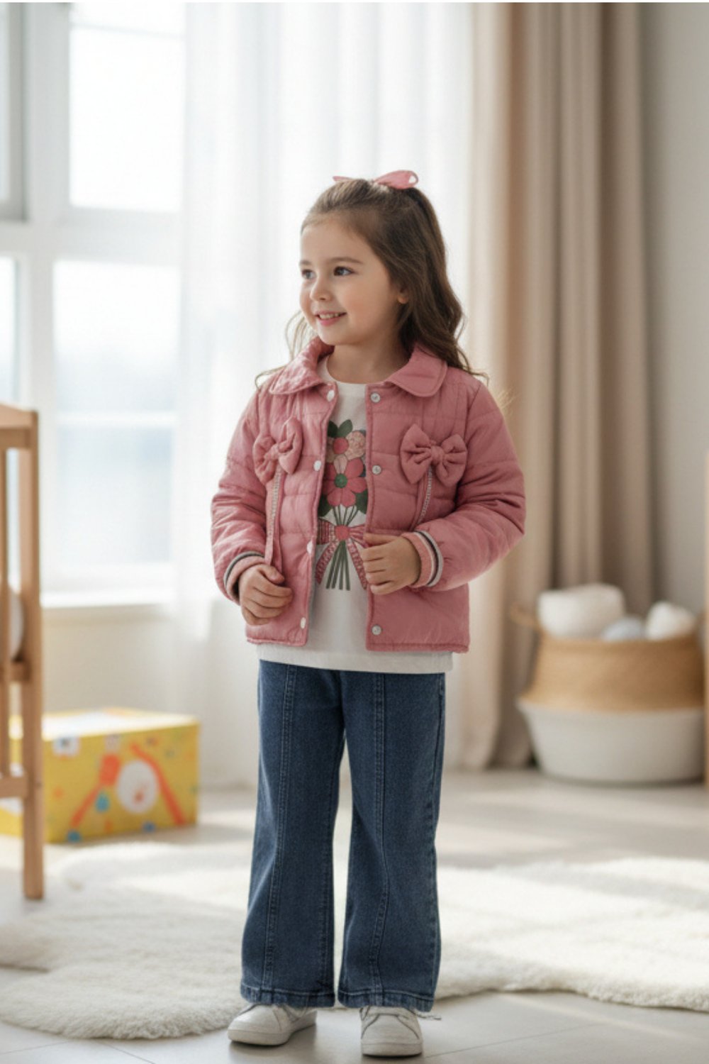 Fiyonklu Taşlı Kız Takım