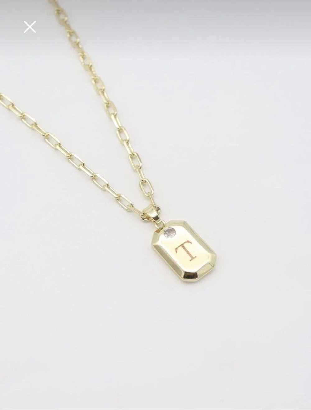 14K Çelik Harf Kolyeler (50+5 cm)