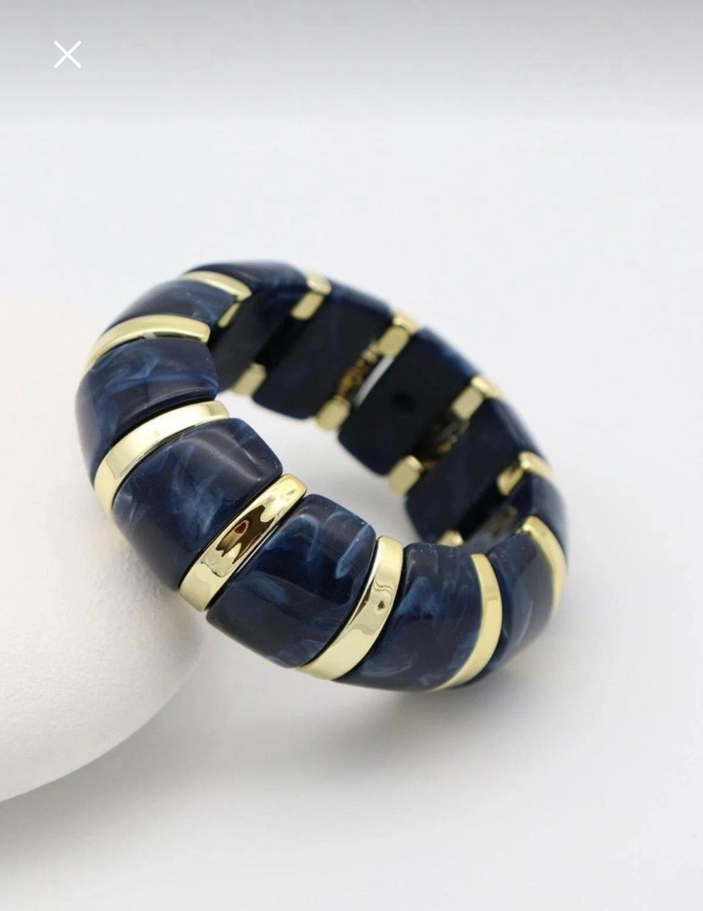 14K Gold Çelik Lastikli Bileklik – Zamansız ve Modern Tasarım