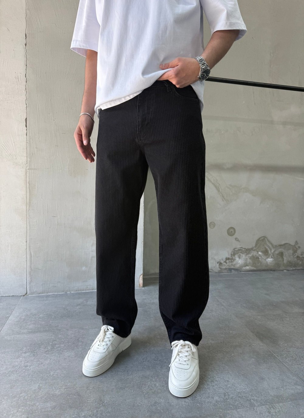 Espiga Siyah  Baggy Jean