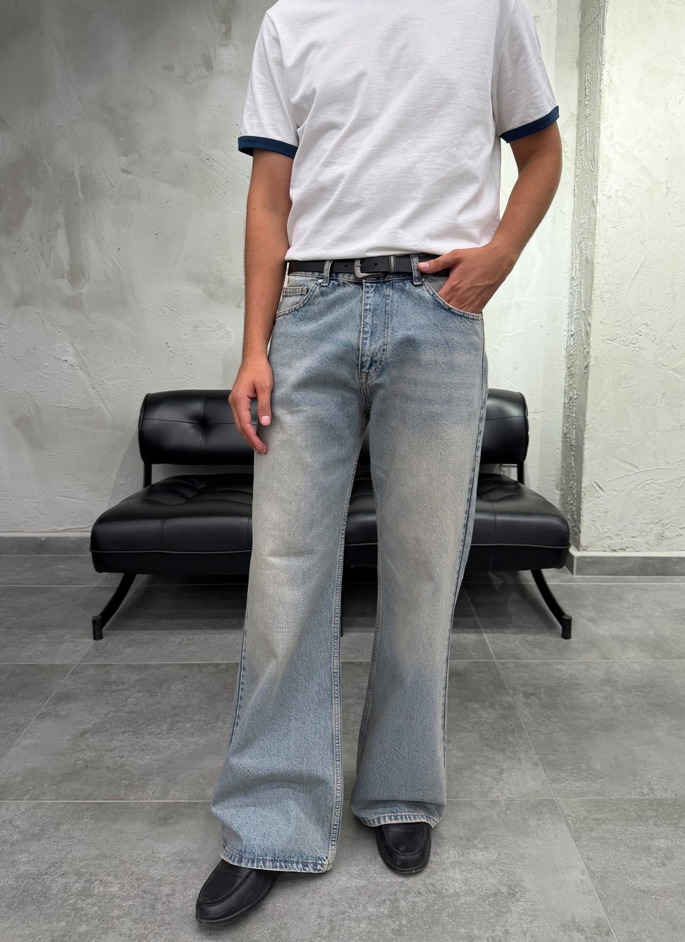 Flare İspanyol Paça Eskitme Fit Jean