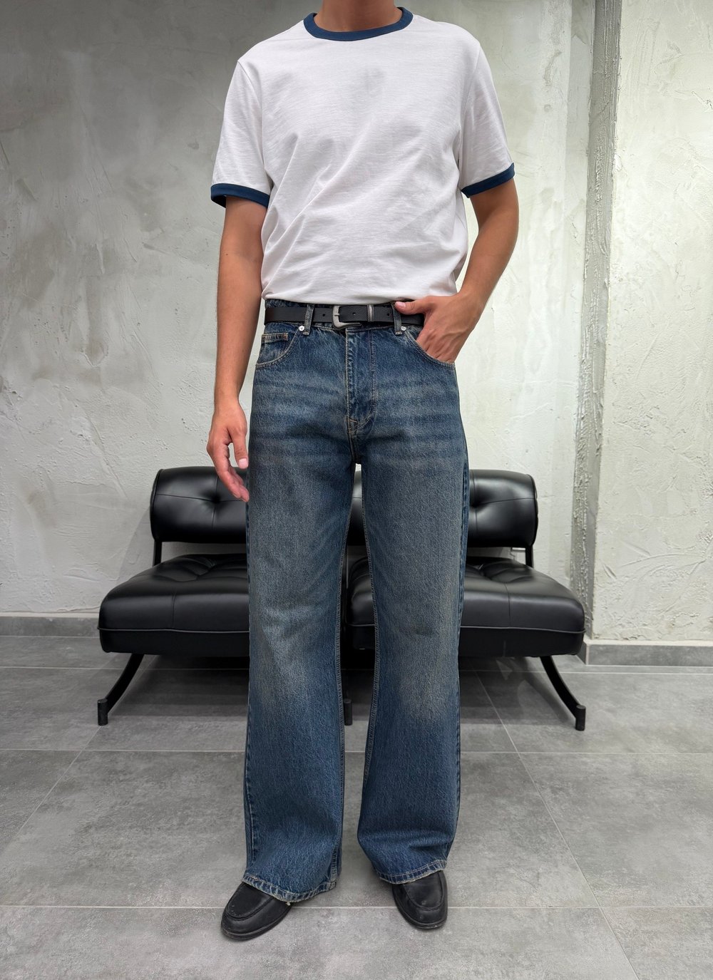 Flare İspanyol Paça Tintli Yeşil Fit Jean