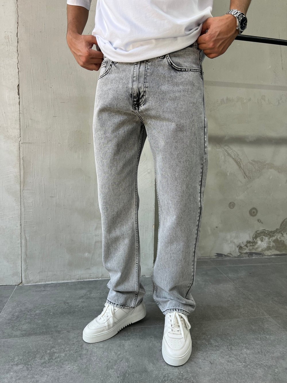 Gri Streetwear Loosefit Baggy Pantolon