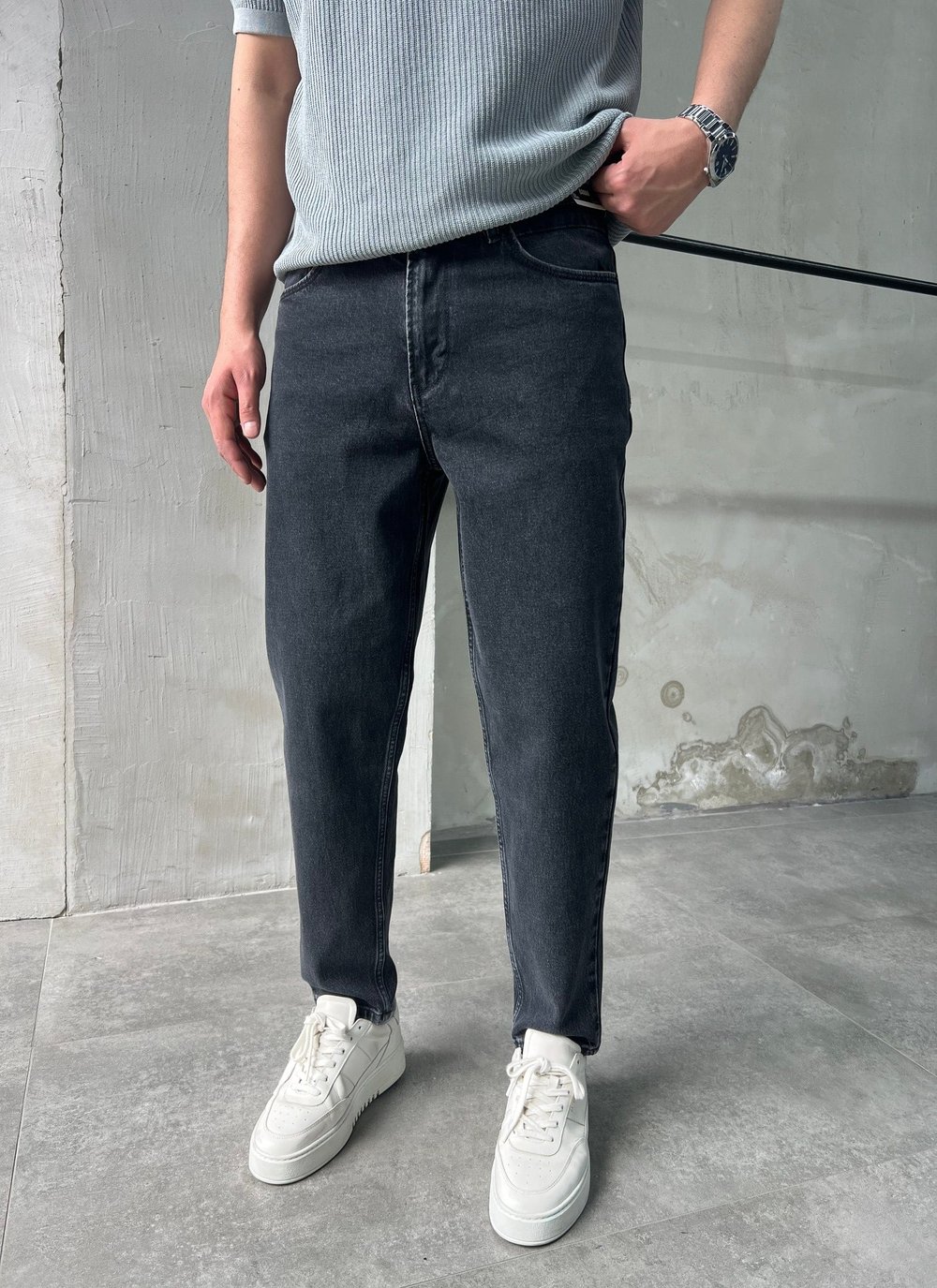 Rahat Kalıp Trend Fit Antrasit Boyfriend Jean