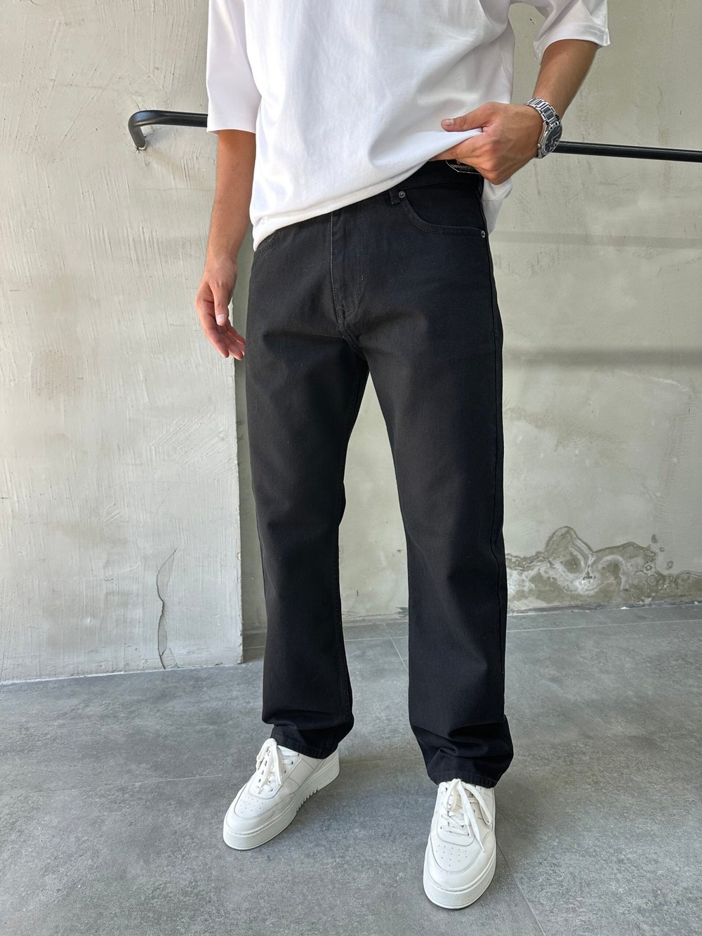Siyah Streetwear Loosefit Baggy Pantolon