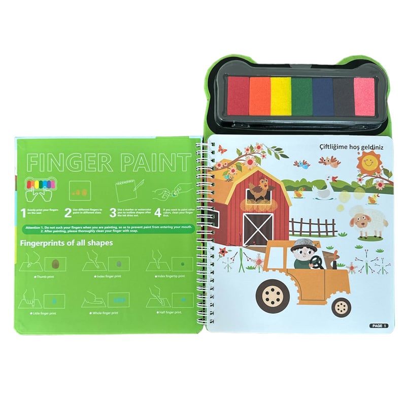  LİNO PARMAK BOYAMA AKTİVİTE KİTABI FARM