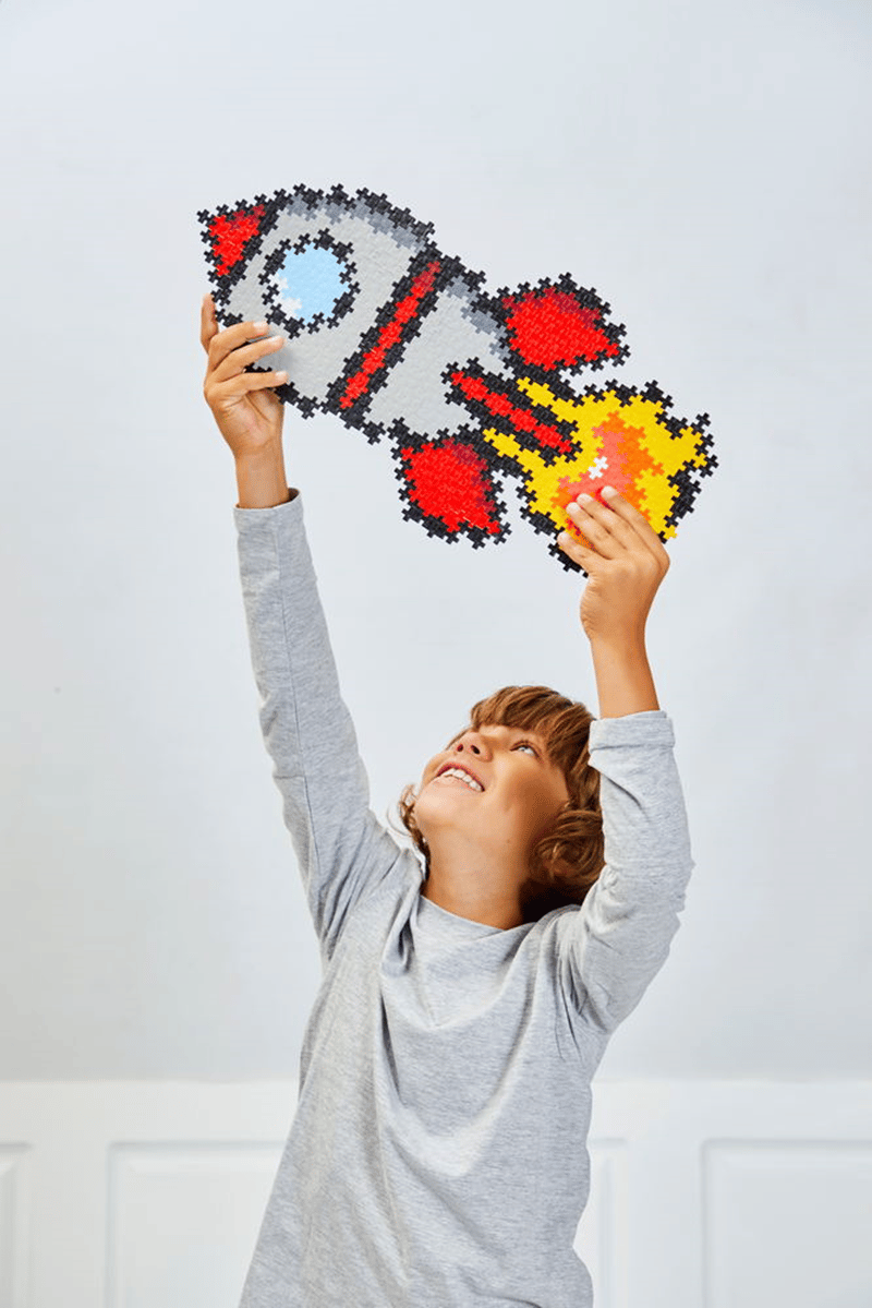  PLUS-PLUS PUZZLE BY NUMBER ROCKET 500PCS
