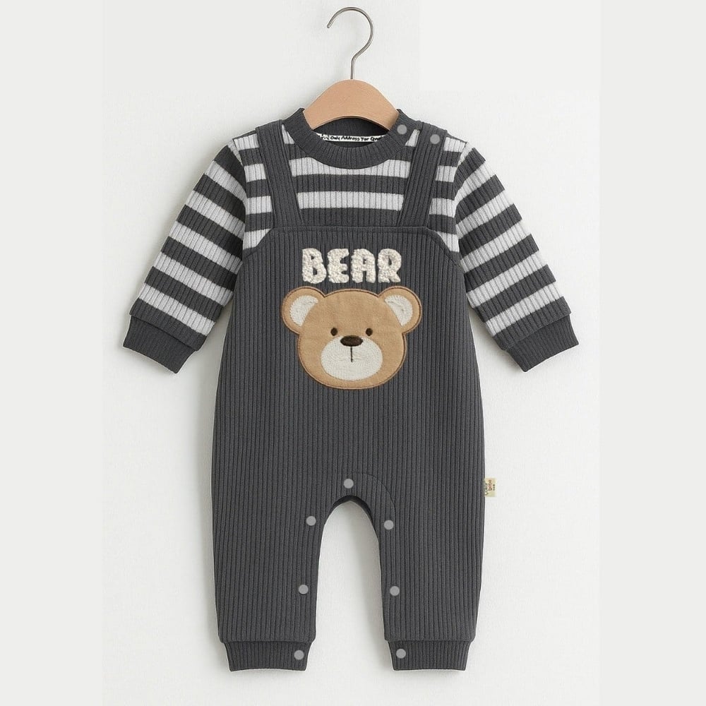 Erkek Bebek Bear Salopet 6-12 Ay