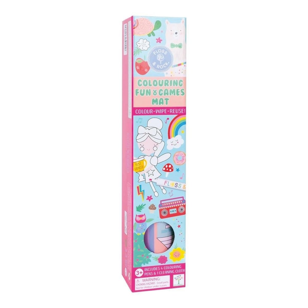 Floss & Rock Boyanabilir Oyun ve Aktivite Matı / Rainbow Fairy