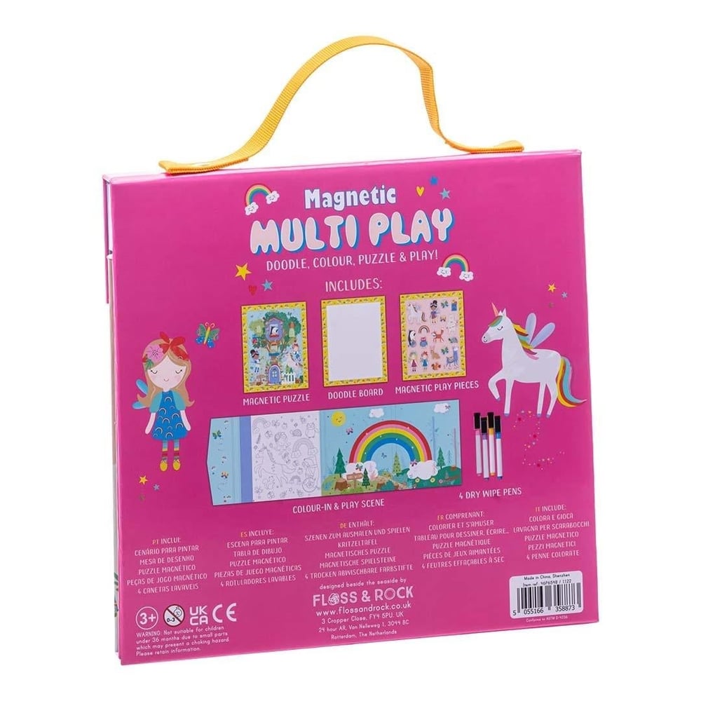 FLOSS & ROCK Mıknatıslı Çoklu Oyun Seti / Rainbow Fairy