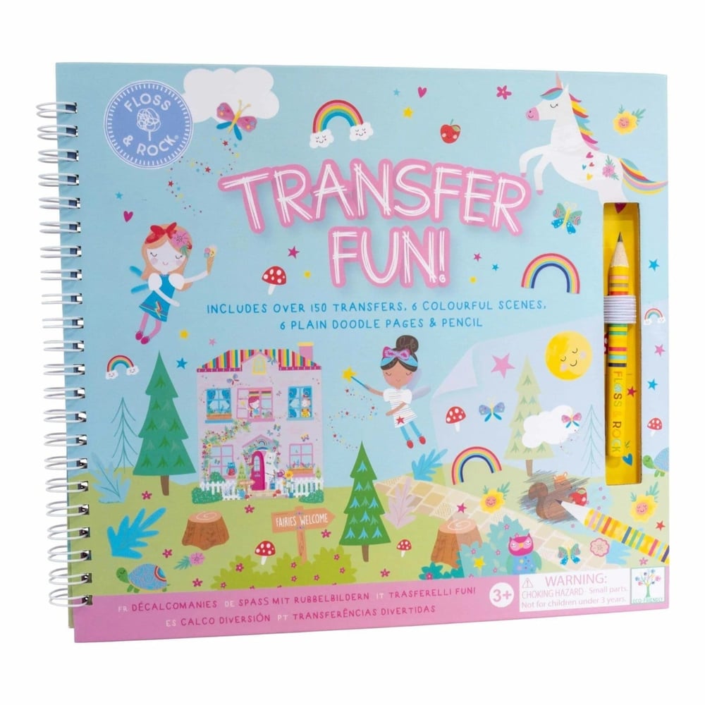FLOSS & ROCK Transfer Fun Aktivite Kitabı / Rainbow Fairy 
