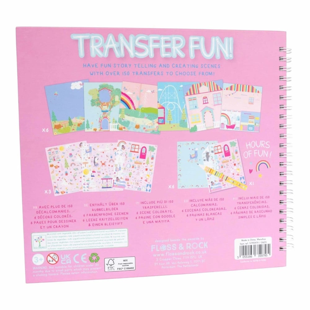 FLOSS & ROCK Transfer Fun Aktivite Kitabı / Rainbow Fairy 