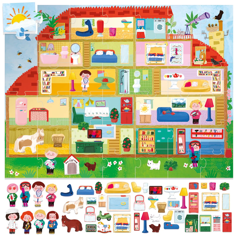 HEADU GIANT PLAYSET PUZZLE THE DOLL HOUSE