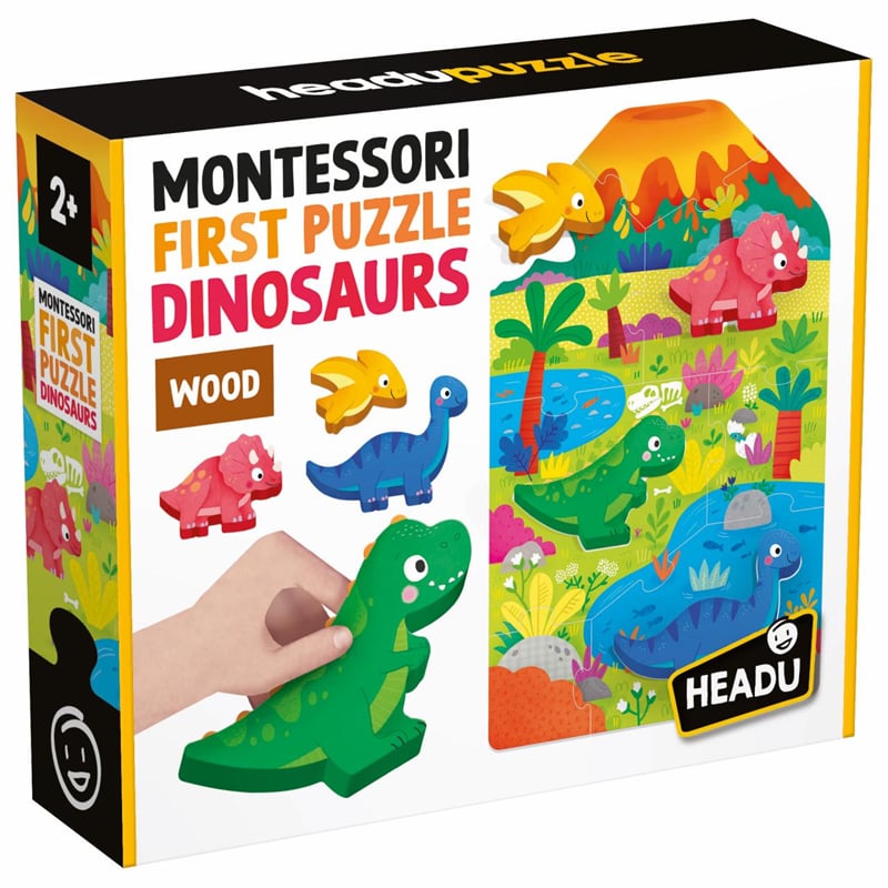 HEADU MONTESSORI MY FIRST PUZZLE DINOSAURS