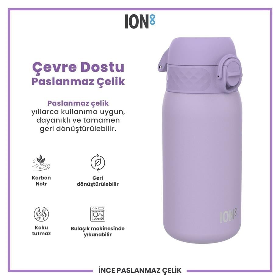ION8 Çelik Suluk 400 Ml Mor