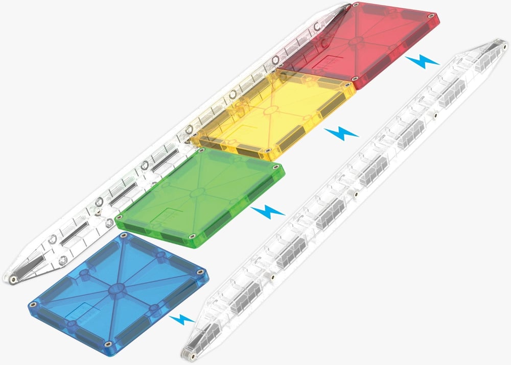 MAGNA-TILES® - Rail Racers Manyetik Bloklar - 33 Parça