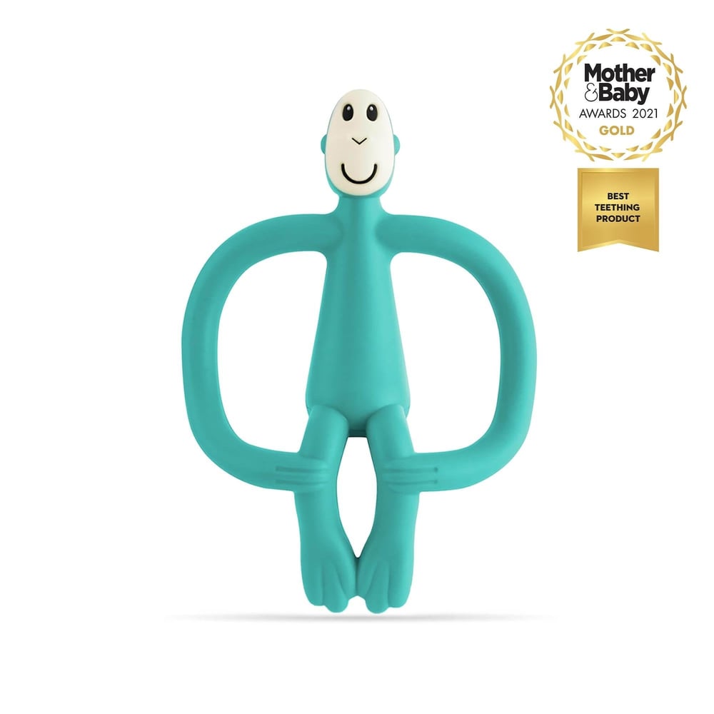 Matchstick Monkey Silikon Diş Kaşıyıcı/ Monkey (Turkuaz)