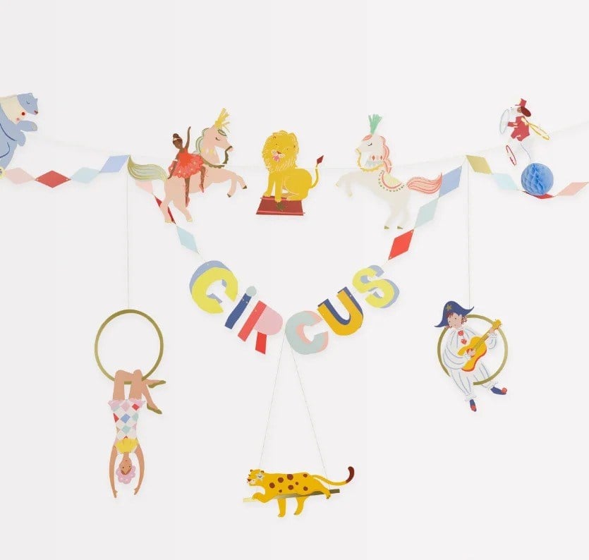 Meri Meri - Circus Garland - Sirk Asılan Süs