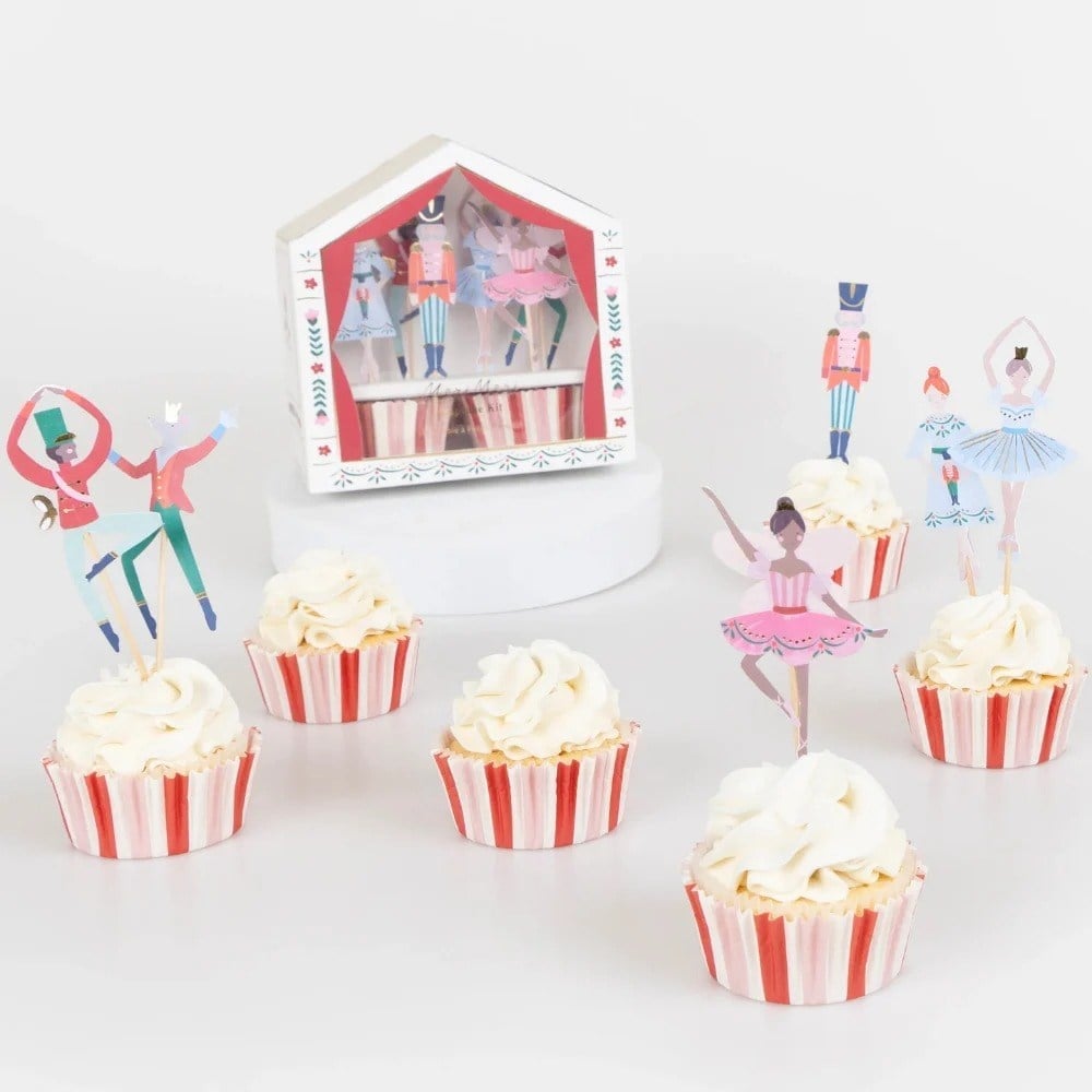Meri Meri - Nutcracker Cupcake Kiti - 24 Adet