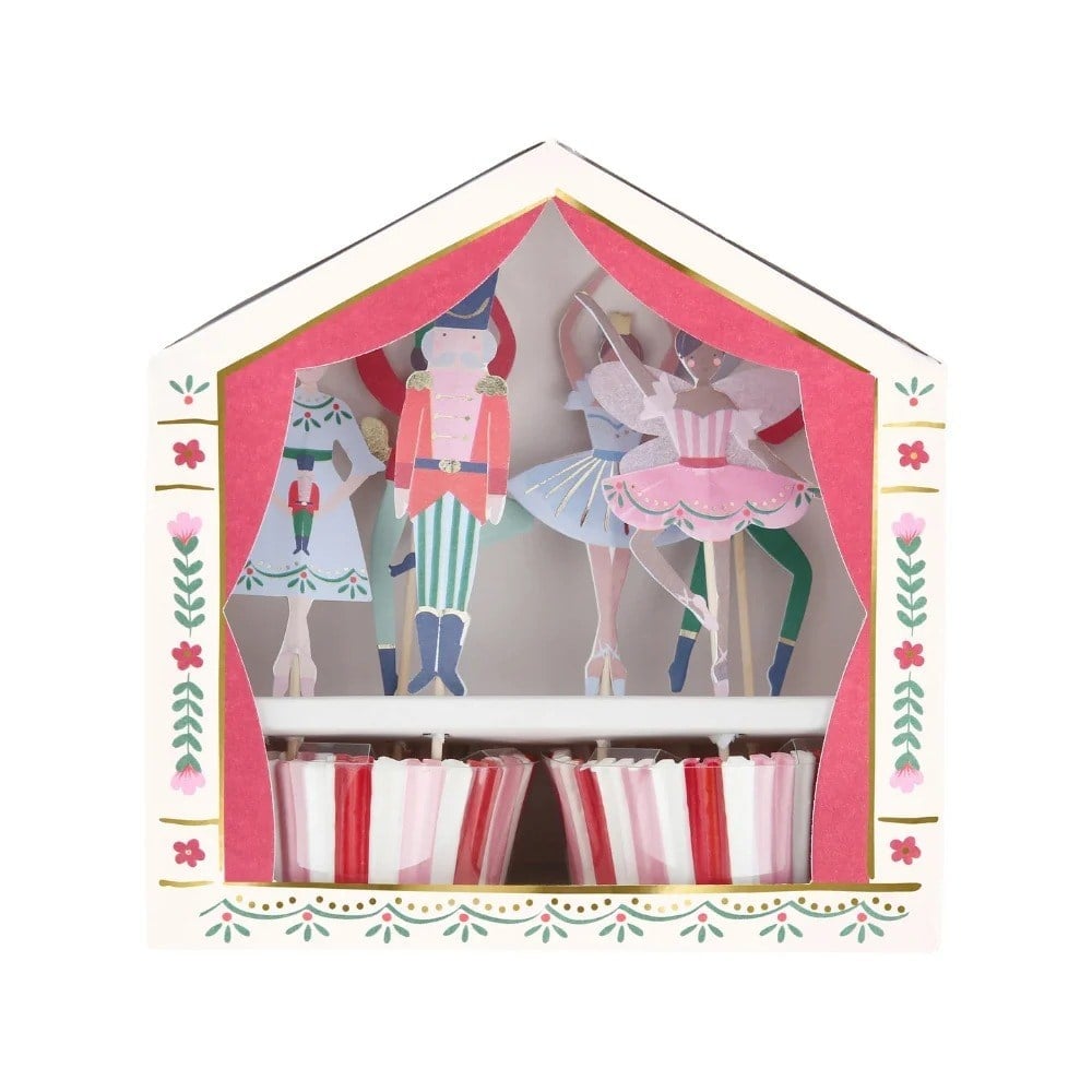 Meri Meri - Nutcracker Cupcake Kiti - 24 Adet
