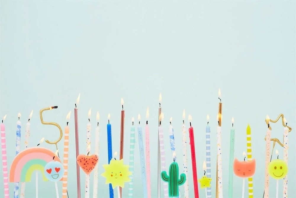 Meri Meri - Pastel Party Candles - Pastel Parti Mumları