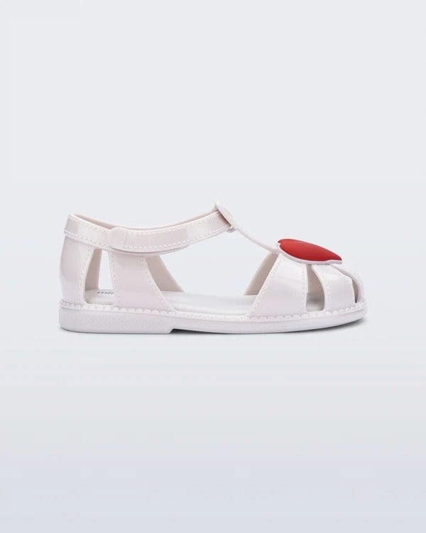 MINI MELISSA HIP HEART BALLERINA BB BEYAZ KIRMIZI KALP