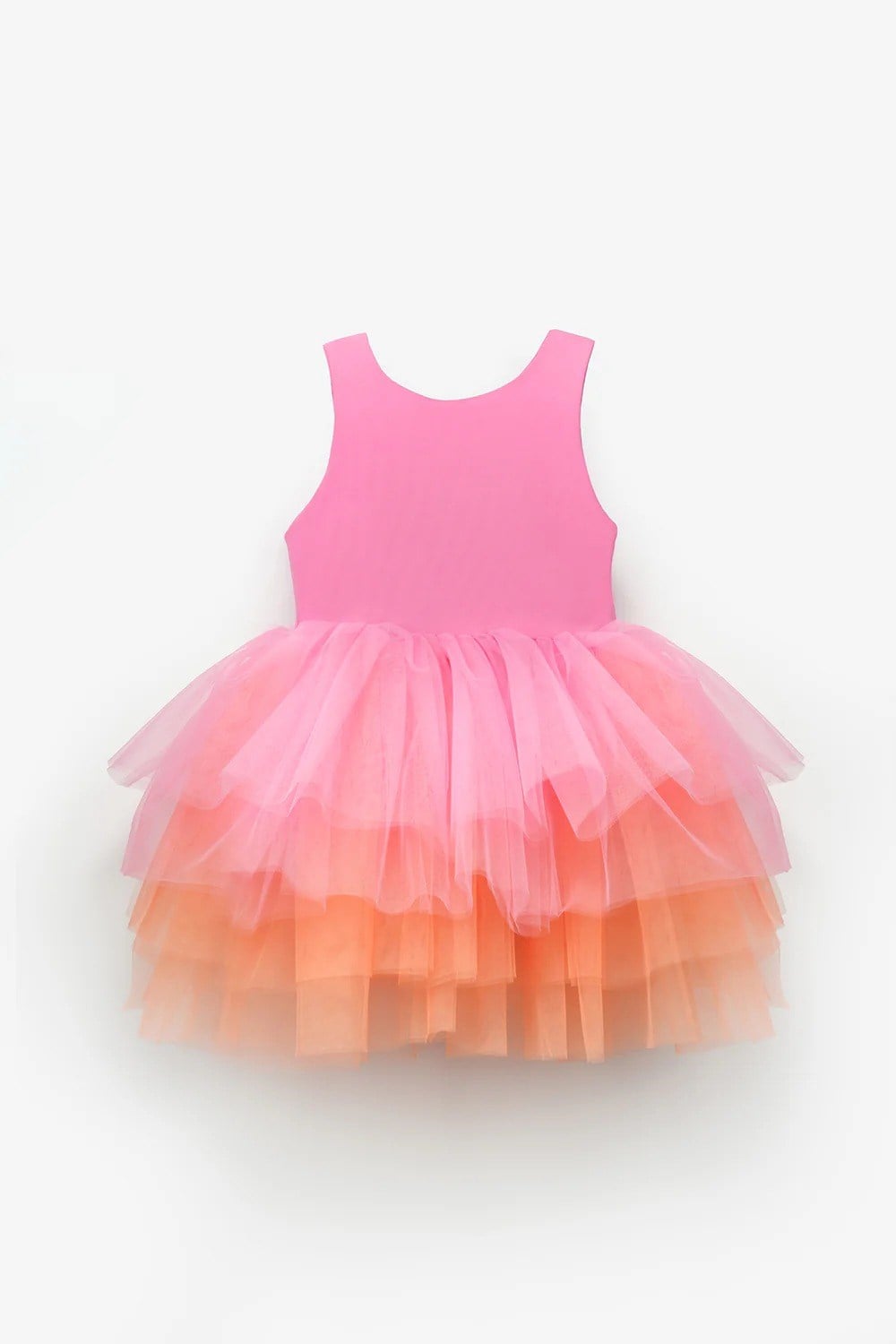 Pembe Tül Etekli Kız Bebek Balerin Elbise