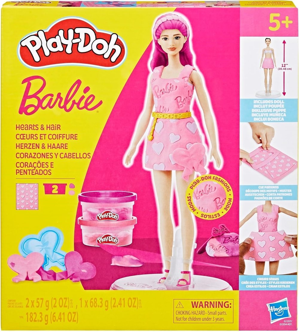 Play Doh Barbie Kalpler ve Saçlar