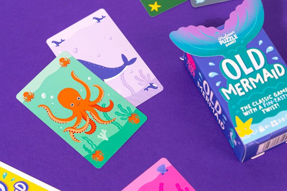 Professor Puzzle - Eşleştirme Kart Oyunu - Old Mermaid