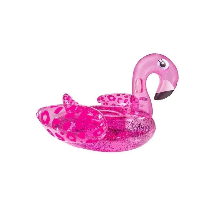Swim Essentials Neon Leopard Flamingo Ride-on Şişme