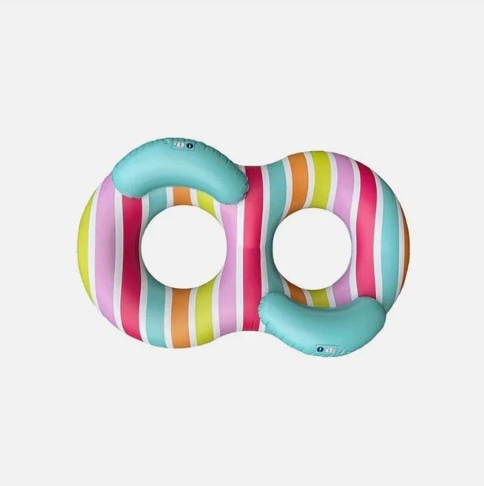 Swim Essentials Striped Rainbow 2li Yüzme Simidi