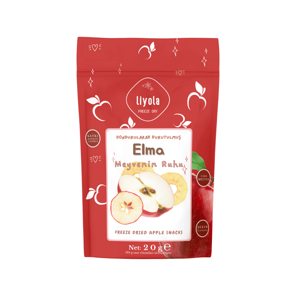 Dondurulmuş Elma (Kabuklu) | 20 gr