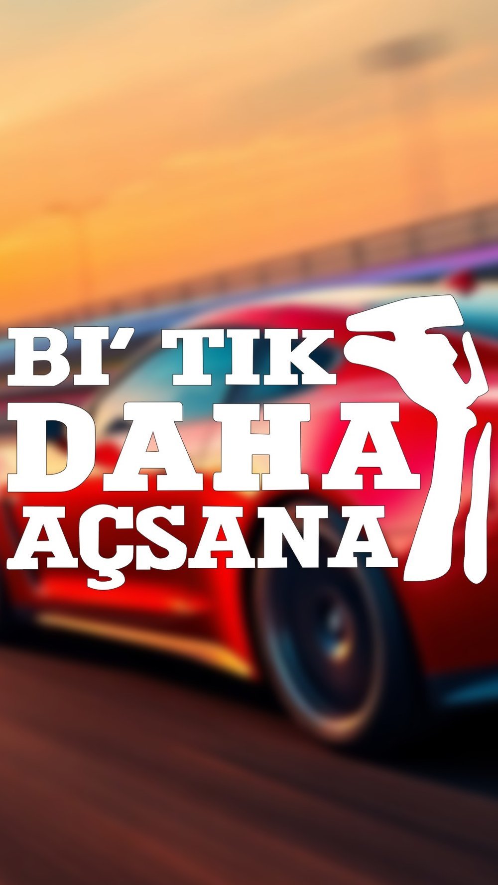 Bi Tık Daha Açsana 23x14 Jdm Yazı Araba-motosiklet Cam Etiket Sticker Beyaz Renk
