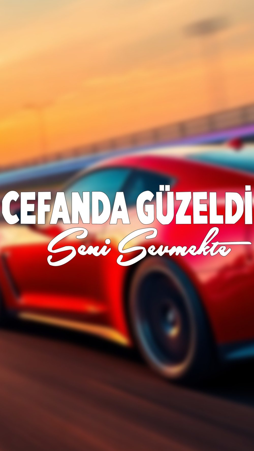 Cefanda Güzeldi Seni Sevmekte 20x6,5 Jdm Yazı Araba-motosiklet Cam Etiket Sticker Beyaz Renk