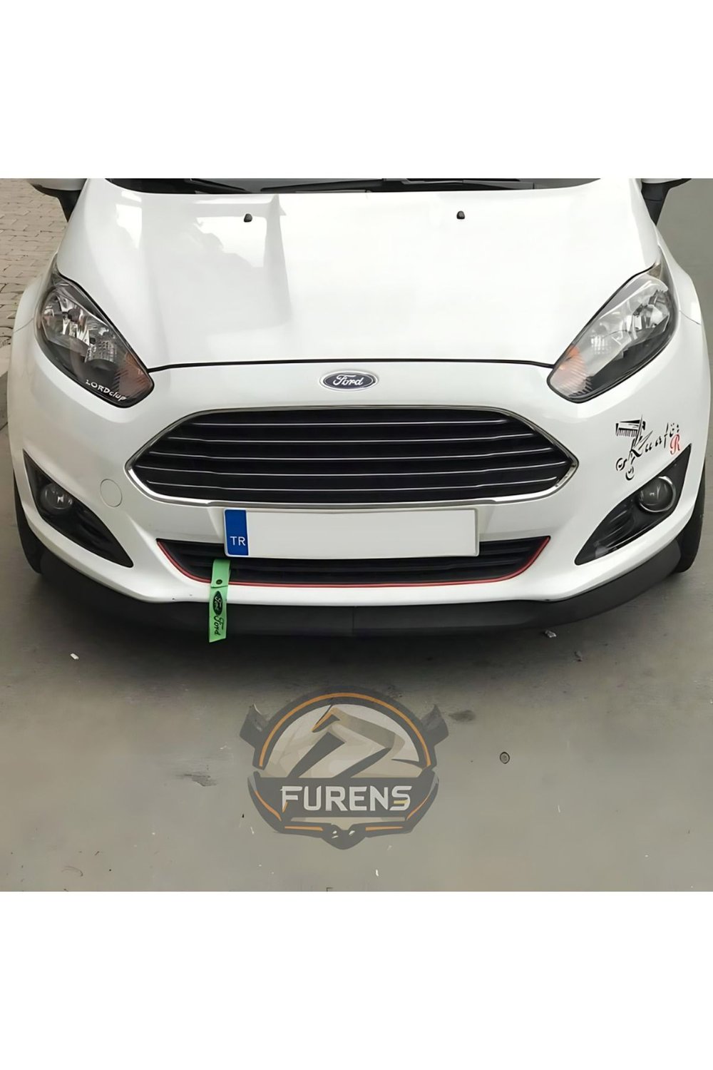 Ford Fiesta 2013-2017 Uyumlu Astra H Esnek Ön Lip 2 Parça