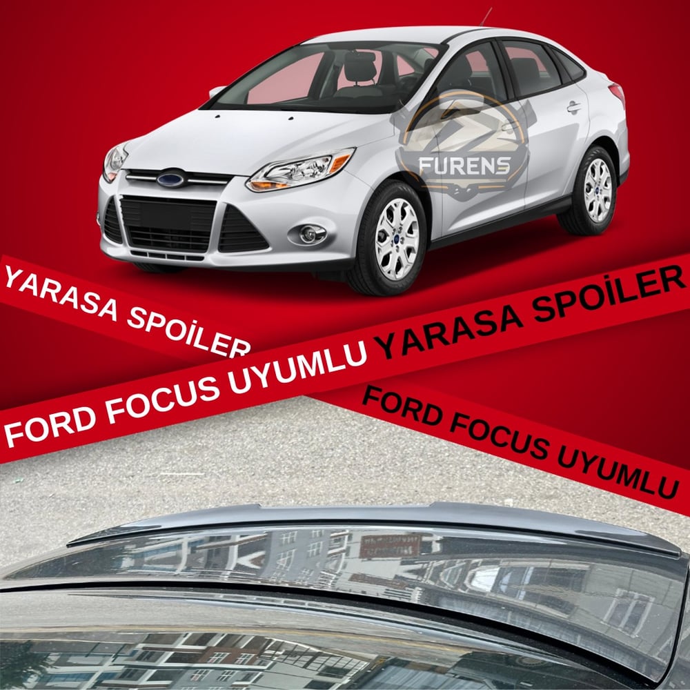 Ford Focus (2012-2018) 3, 3.5, 4 Sedan Kasa Bagaj Üstü Yarasa Spoiler