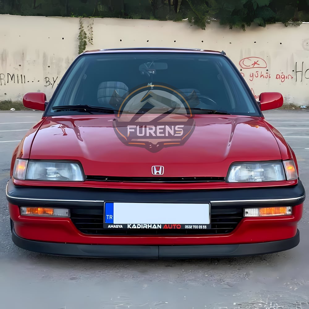 Honda Civic EF 1990-1995 Uyumlu H lip Esnek Ön Lip 2 Parça Karlık Ön Ek Tampon Altı Dil