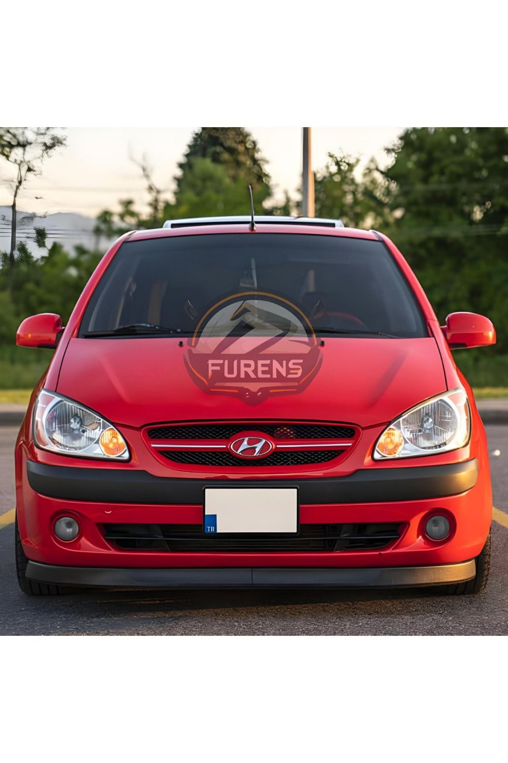 Hyundai  uyumlu Getz 2001-2011 Uyumlu Astra H Esnek Ön Lip 2 Parça