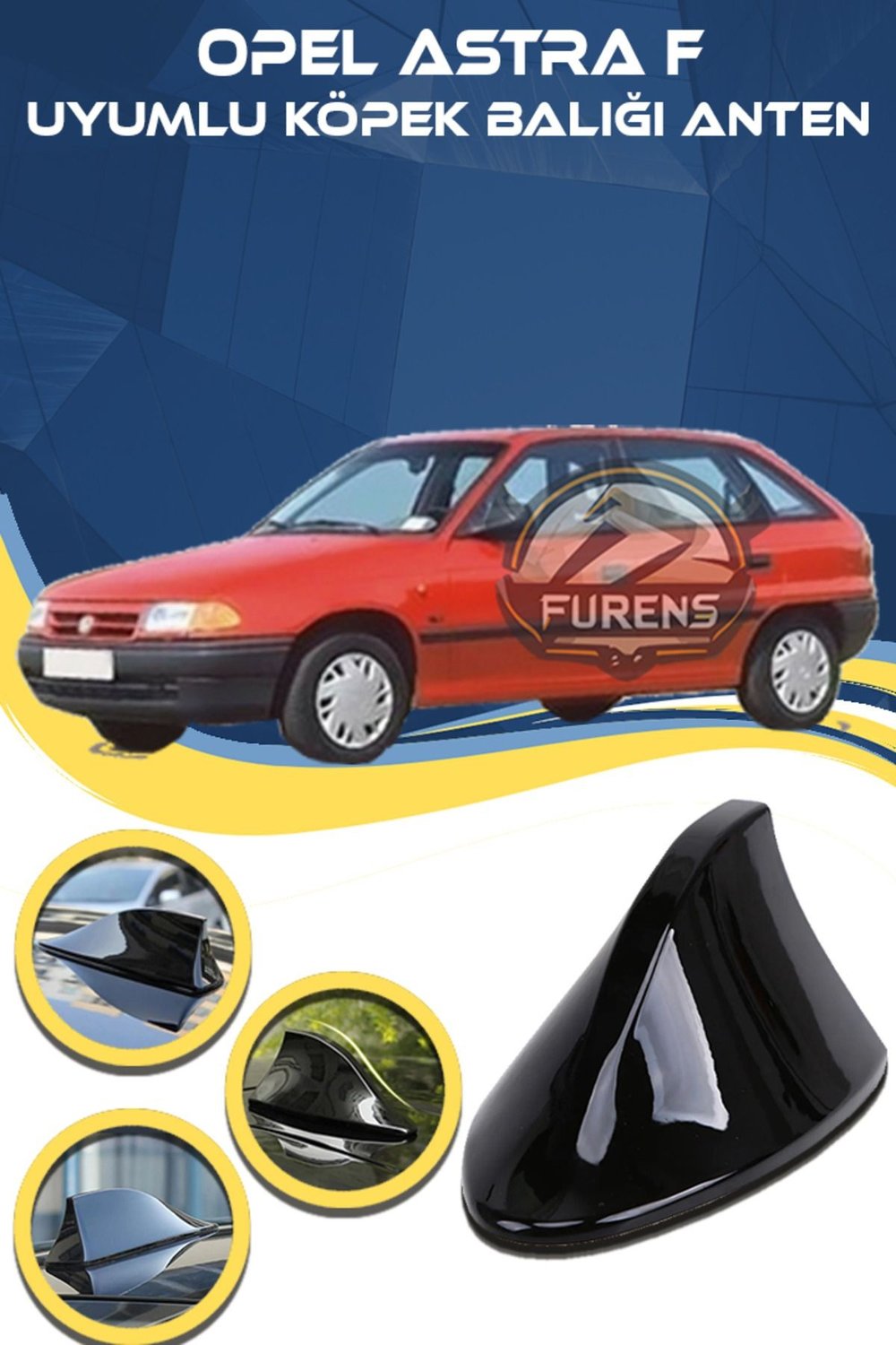 Opel Astra F Uyumlu Oto Balık Sırtı Anten Elektrikli Köpekbalığı Balina Tavan Anteni