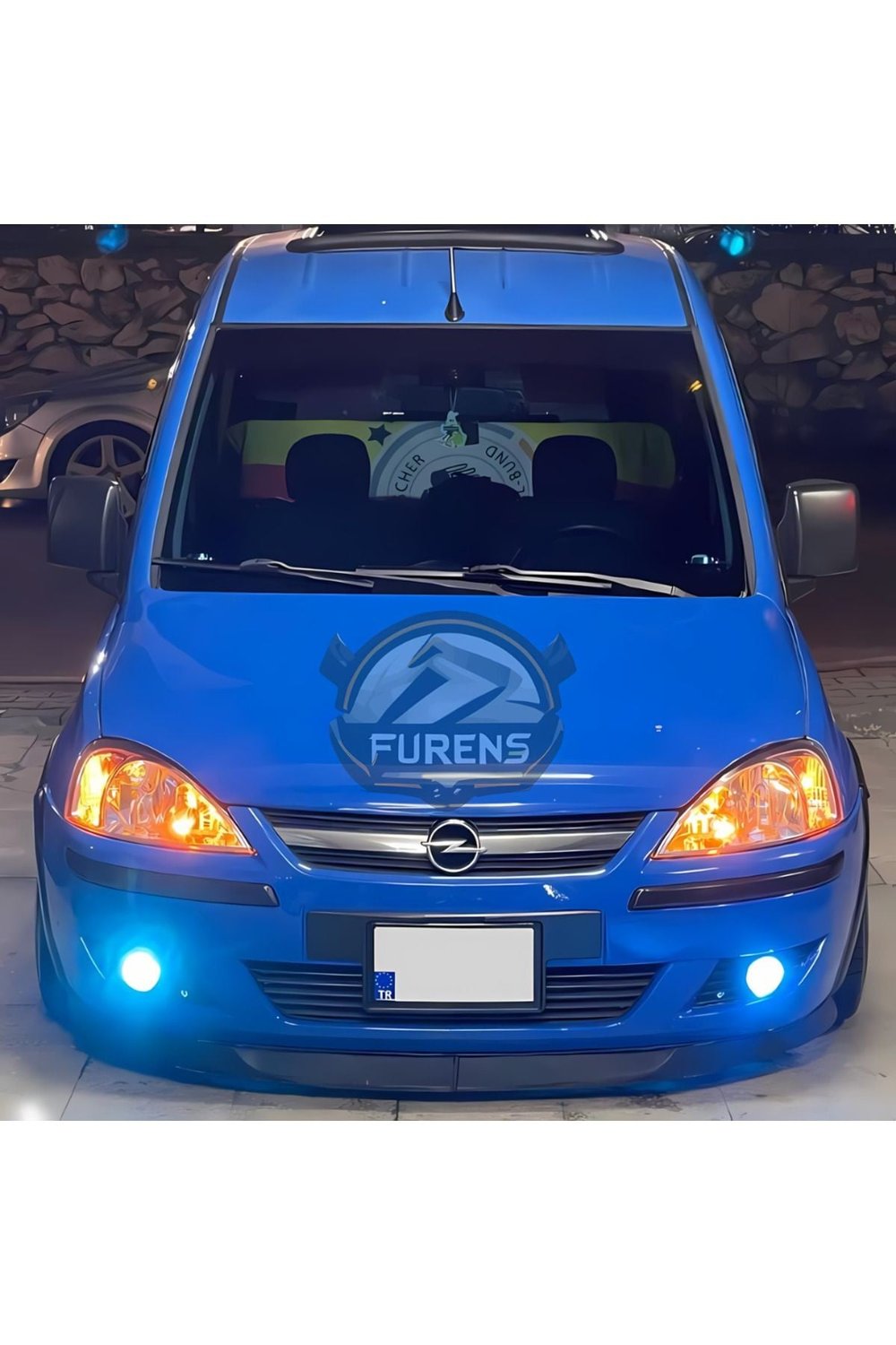 Opel Combo 2002-2014 Uyumlu Astra H Esnek Ön Lip 2 Parça