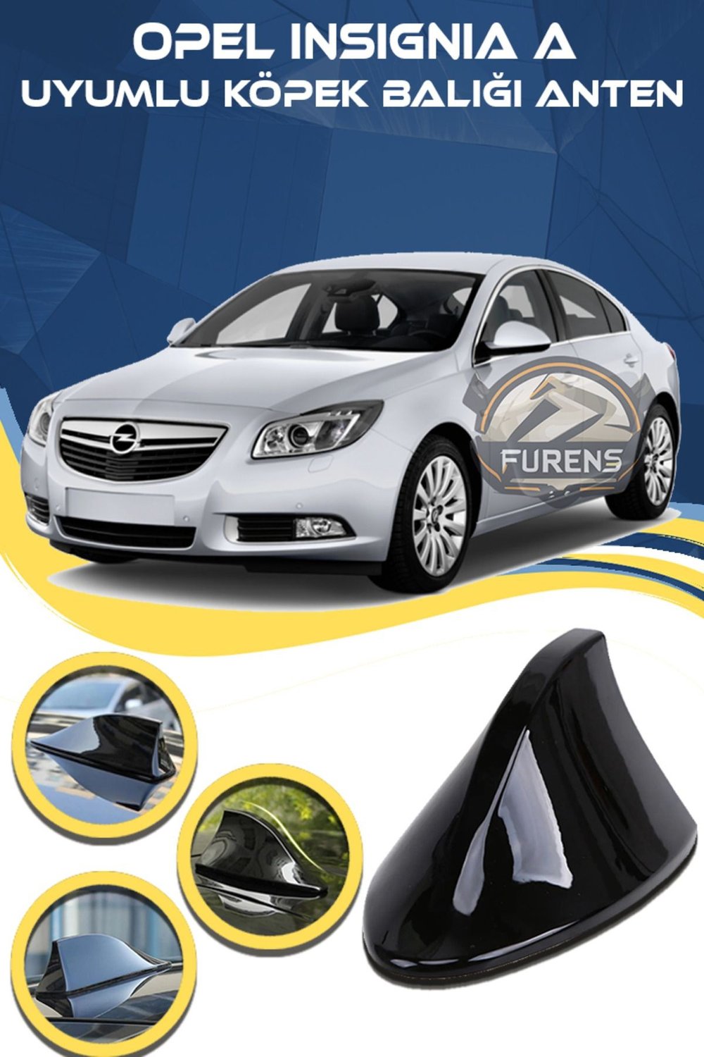 Opel İnsignia Uyumlu Oto Balık Sırtı Anten Elektrikli Köpekbalığı Balina Tavan Anteni